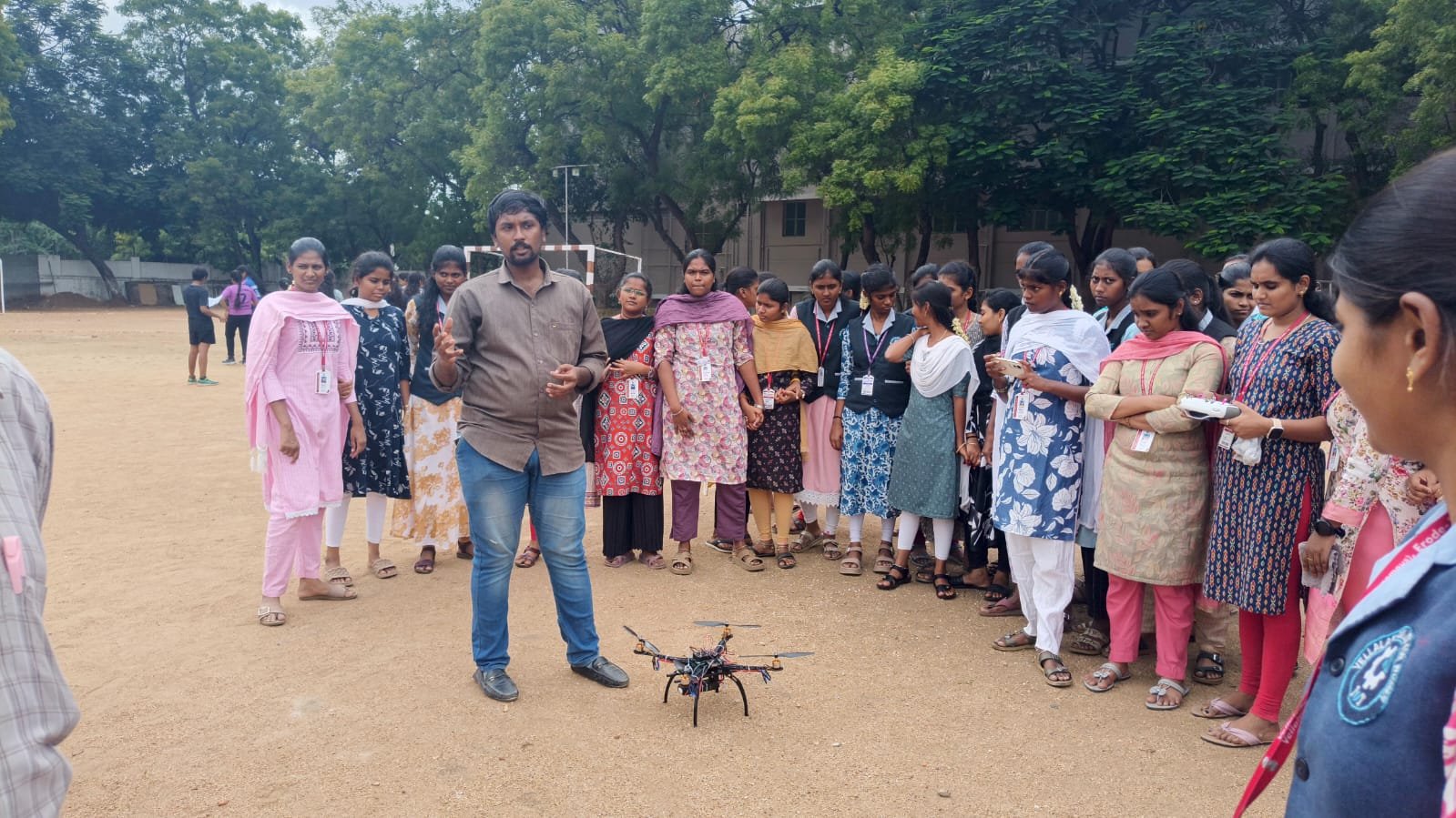 Custom drone built by TECHSEI students